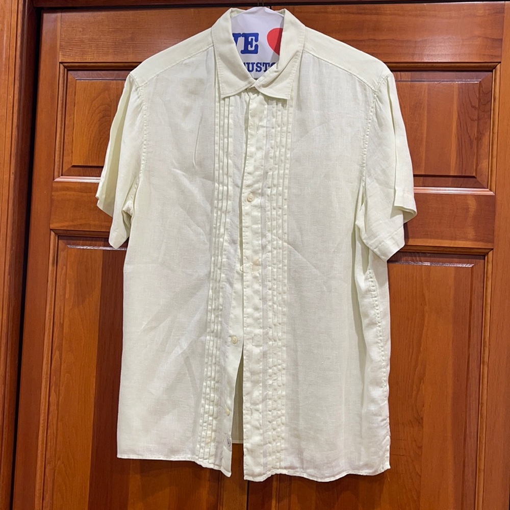 Beautiful 100% linen shirt sleeve shirt